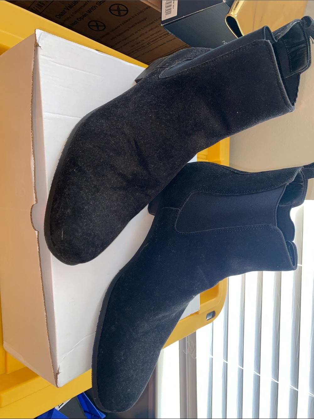 Black Suede Ankle Boots - Timeless Slip-On Style
